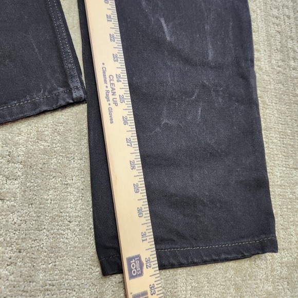 Levis 550 Jeans Men 33X32 Black Denim Dad Relaxed Taper Cotton Washed - Picture 6 of 11